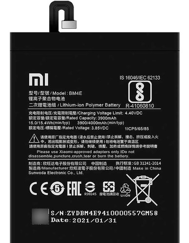 Bateria Pila Xiaomi Poco X3 Bm4e Tienda