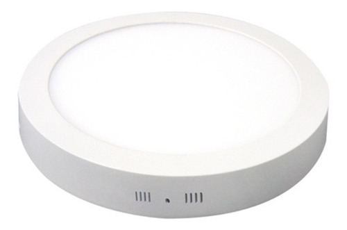 Plafon Led Redondo 18w 3000k Luz Cálida B Color Blanco