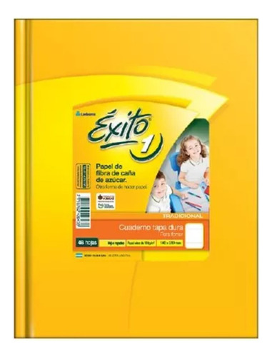 Cuaderno Exito E1 Tapa Dura X 48 Hojas 100 Gr. 16 X 21 Color tapa y hojas Amarillo Rayadas