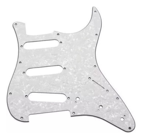 Escudo Branco Para Guitarra Stratocaster Pgst10 Wp