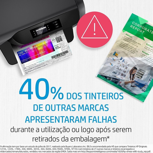 Imagem 6 de 10 de Cartucho Hp 122 Preto Original Ch561hb - 1000 2050 3050 2000