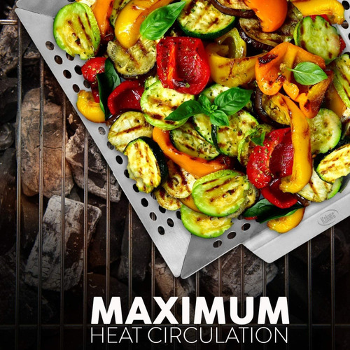 Cesta Para Parrilla Para Asar Verduras, Cesta De Acero Inox