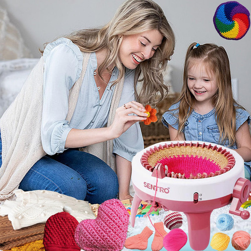 Máquina De Tejer Sentro 40 Agujas Kit Circular Automático
