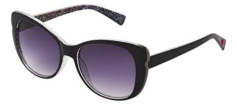 Betsey Johnson Womens Glitter Bug Sunglasses Nb6kk