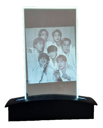 Lampara Escritorio Base De Luz 3xl Kpop Bts Grabado Laser