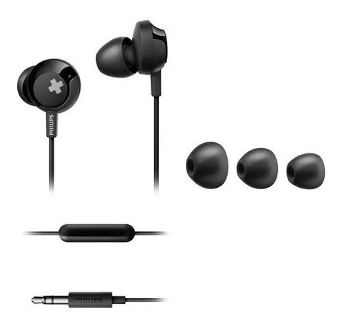 Imagen 3 de 3 de Auriculares Con Microfono Philips Bass + She4305bk/00