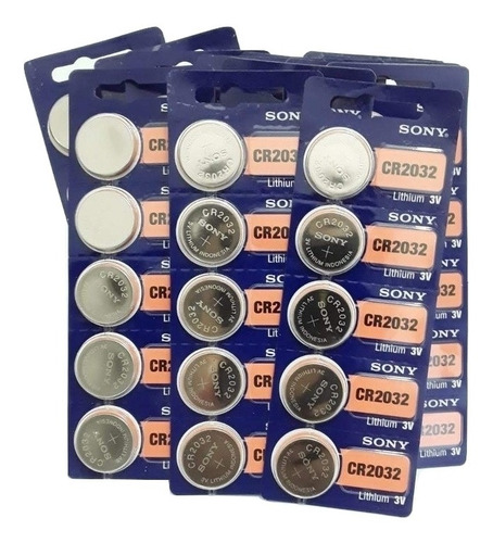 15 Baterias Pillhas Sony Cr 2032 Original 3v Atacado