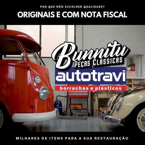 Imagem 3 de 6 de Borracha Original Autotravi Guarnição Capo Dianteiro Fusca