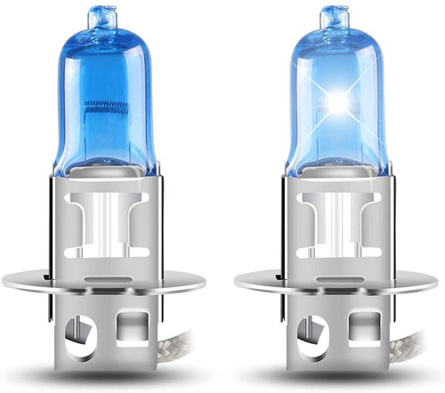 2 Uds H3 Bombillas Halógenas Para Faros Delanteros 55w...