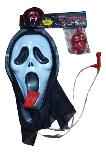 Mascara Ghost Face Scary Movie Lengua Sangre Bomba Halloween