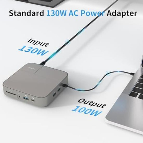 Estación De Acoplamiento Usb C Magbac O Dual Con 2 Hdmi Para
