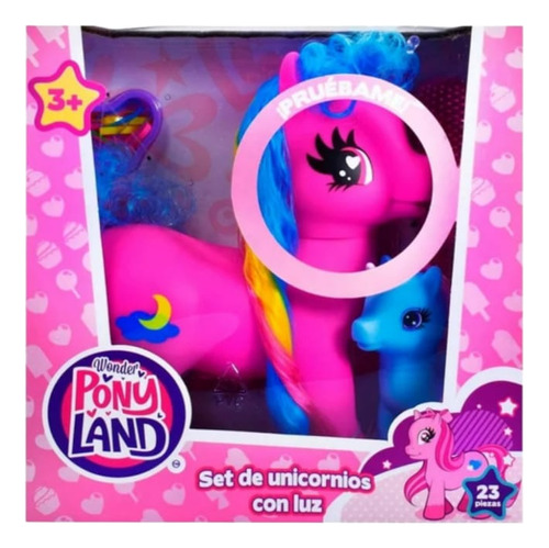 Set Unicornios Wonder Pony Land 23 Piezas Envío Rápido Niñas