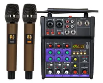 Comprar Mezclador De Audio Mezclador De Dj De 4 Canales Con Microfon