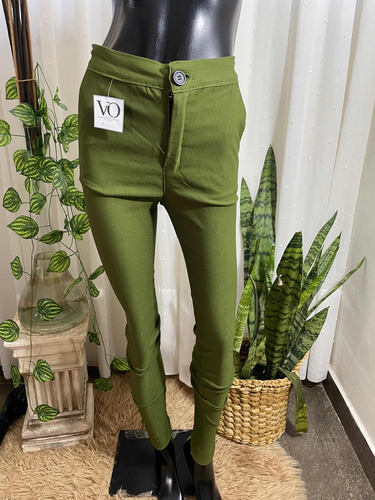 Pantalón Verde Elástico Talle 2