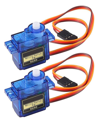 Tecneu 2 Servomotor Micro Sg90 1.6kg Servo Motor Arduino
