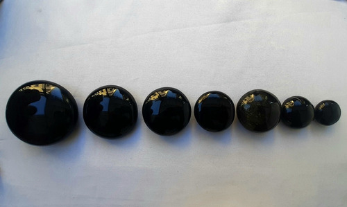 7 Chakras De Obsidiana, Piedra Natural