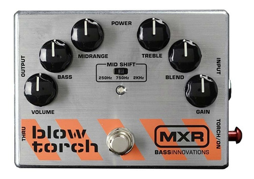 Pedal Mxr M181 Bass Blowtorch Usa Efecto Bajo - Oddity Color Gris