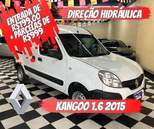 Imagem 1 de 11 de Renault Kangoo Express Branca 2014/2015 Flex Mec