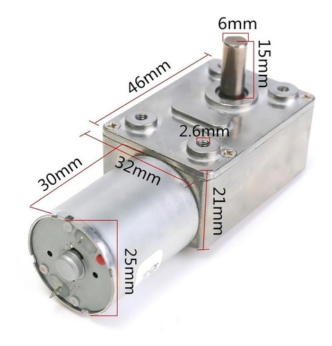 Motor Reversible Turbo Motor Reductor Dc 12v Gw370 X Rpm