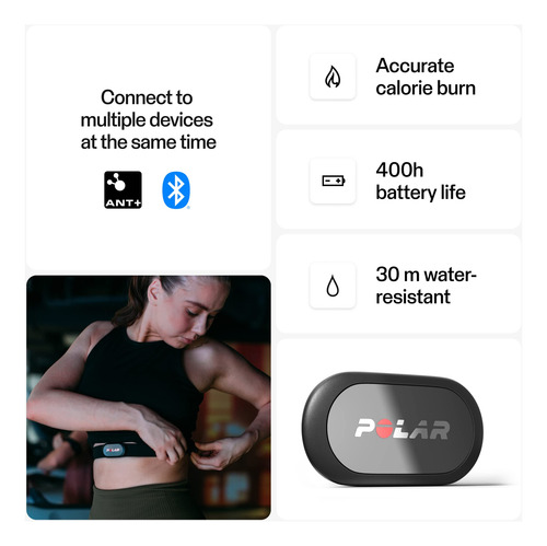 Sensor De Frecuencia Cardíaca Polar H9 Precisión Y Conecti