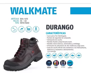 Botas De Seguridad Marca Bata Modelo Durango Negro