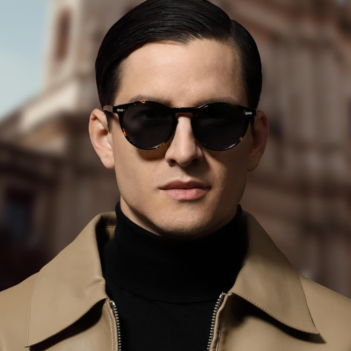 Carfia Gafas De Sol Polarizadas Redondas Retro Para Hombre A
