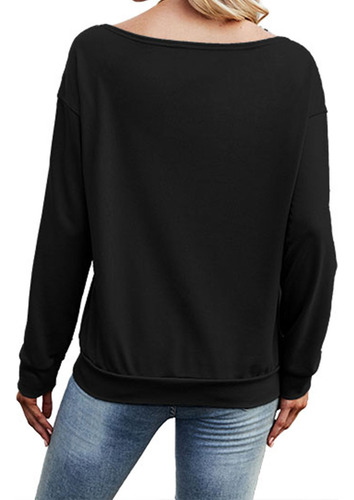 Blusa En Forma De C Para Mujer, Casual, Con Estampado De Hal