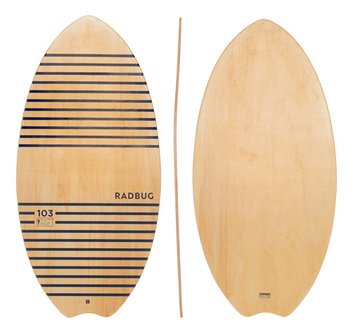 Skimboard 100 Adulto Madera Radbug