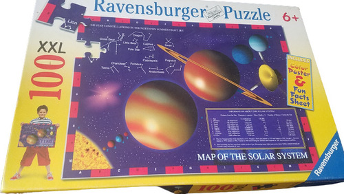 Rompecabezas Ravenburger 100 Piezas Sistema Solar Completo