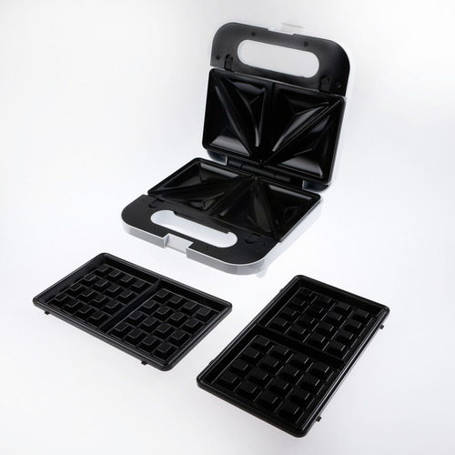 Tostadora Sandwichera Wafflera Smart Tek Accesorios 2 En 1