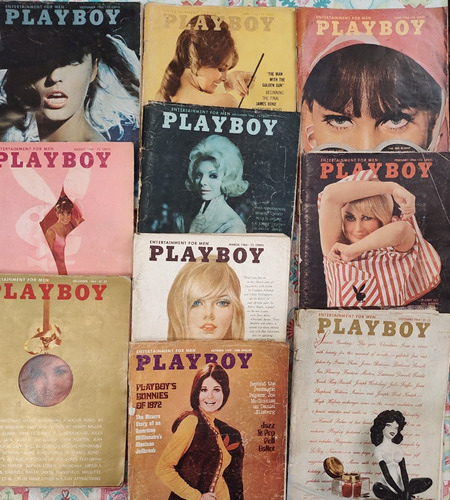 Lote 10 Playboy Ed. Usa Años 1964- 1965- 1972 Coleccionistas