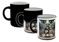 Comprar Taza Magica Beagle Rockstar Guitarra Musica Rock M2