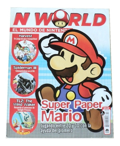 Revista N World El Mundo De Nintendo #2 Julio 2007 