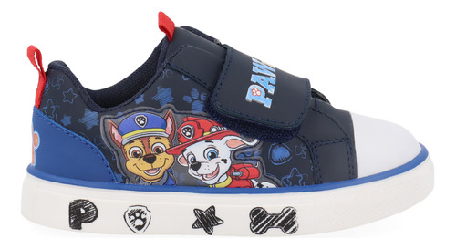 Tenis Urbano Vazza Color Marino Paw Patrol Velcro Para Niño