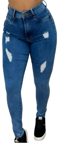 Calça Pimenta Doce Jean Feminina Levanta Bumbum Cintura Alta