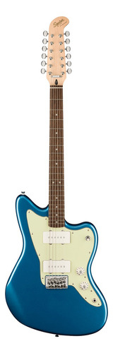 Squier Paranormal Jazzmaster Xii, Lake Placid Blue Color Azul Acero Material Del Diapasón Laurel Orientación De La Mano Diestro