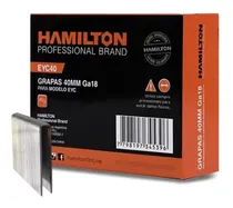 Comprar Grapas Grampas Engrapadora Ga18 5,7mm X 40mm Eyc40 Hamilton 