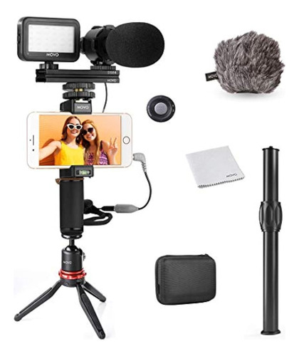 Movo Smartphone Video Rig Kit V7 Con Trípode, Grip Rig, Micr