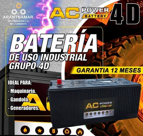 Baterias Ac Power  4d 1500 Amp