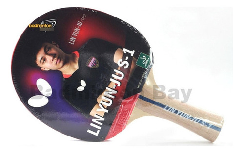 Raquete De Ping Pong Butterfly Lin Yun Ju S-1 Cor Vermelho