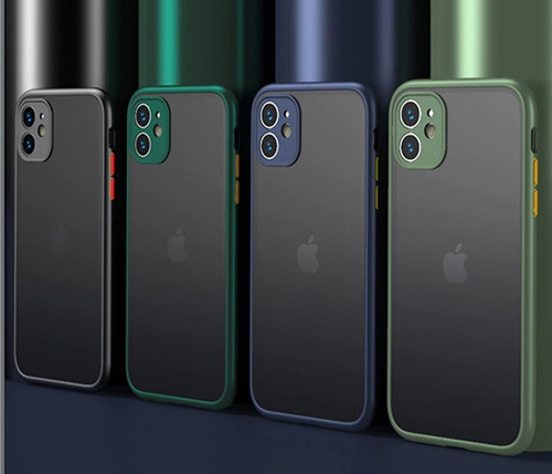 Imagem 1 de 2 de Capa Fosca Compativel iPhone Anti-impacto Proteção P/ Câmera