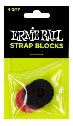 Strap Blocks Ernie Ball Pack De 4 - Sujetadores Guitarra