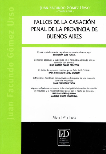 Fallos De La Casación Penal De La Provincia De Buenos Aires.