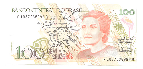 Cédula 100 Cruzeiros 1990