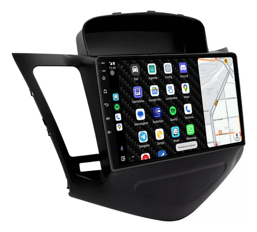 Multimidia Cruze 12/16 9p Adak G2 Android Carplay 2gb 64gb