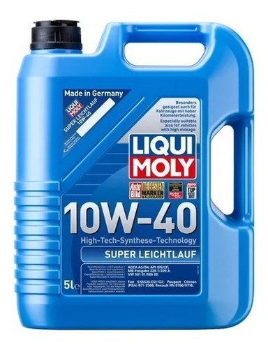 Aceite Motor Super Leichtlauf 10w40 5 L Liqui Moly