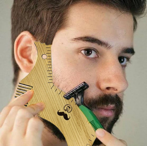 Pente Alinhador Barba E Bigode Alinhamento Perfeito Elegante