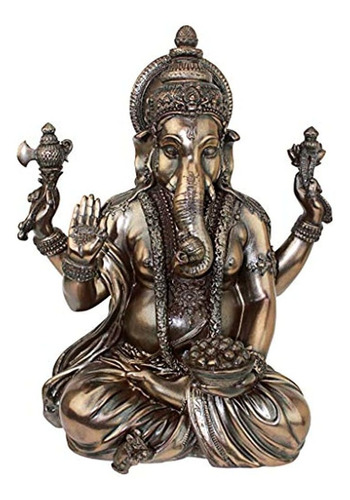 Diseño Toscano Ky4610790 Sentado Señor Ganesha Elefante Esta