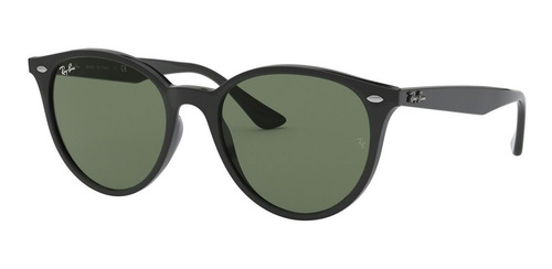 Imagen 1 de 2 de Anteojos de sol Ray-Ban RB4305 Standard con marco de propionato color gloss black, lente green clásica, varilla gloss black de propionato