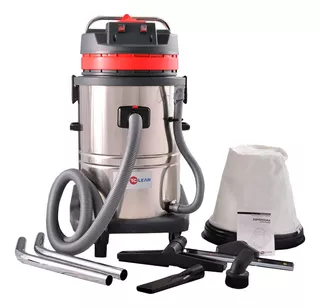 Aspiradora Industrial 60lts 2 Motores Polvo Y Liquido 2000w